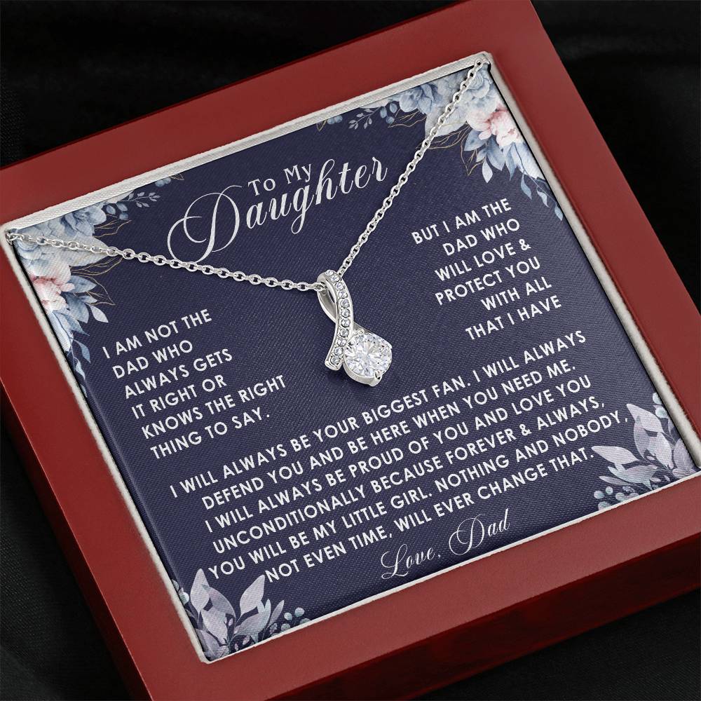 to my daughter nekclace alluring blue