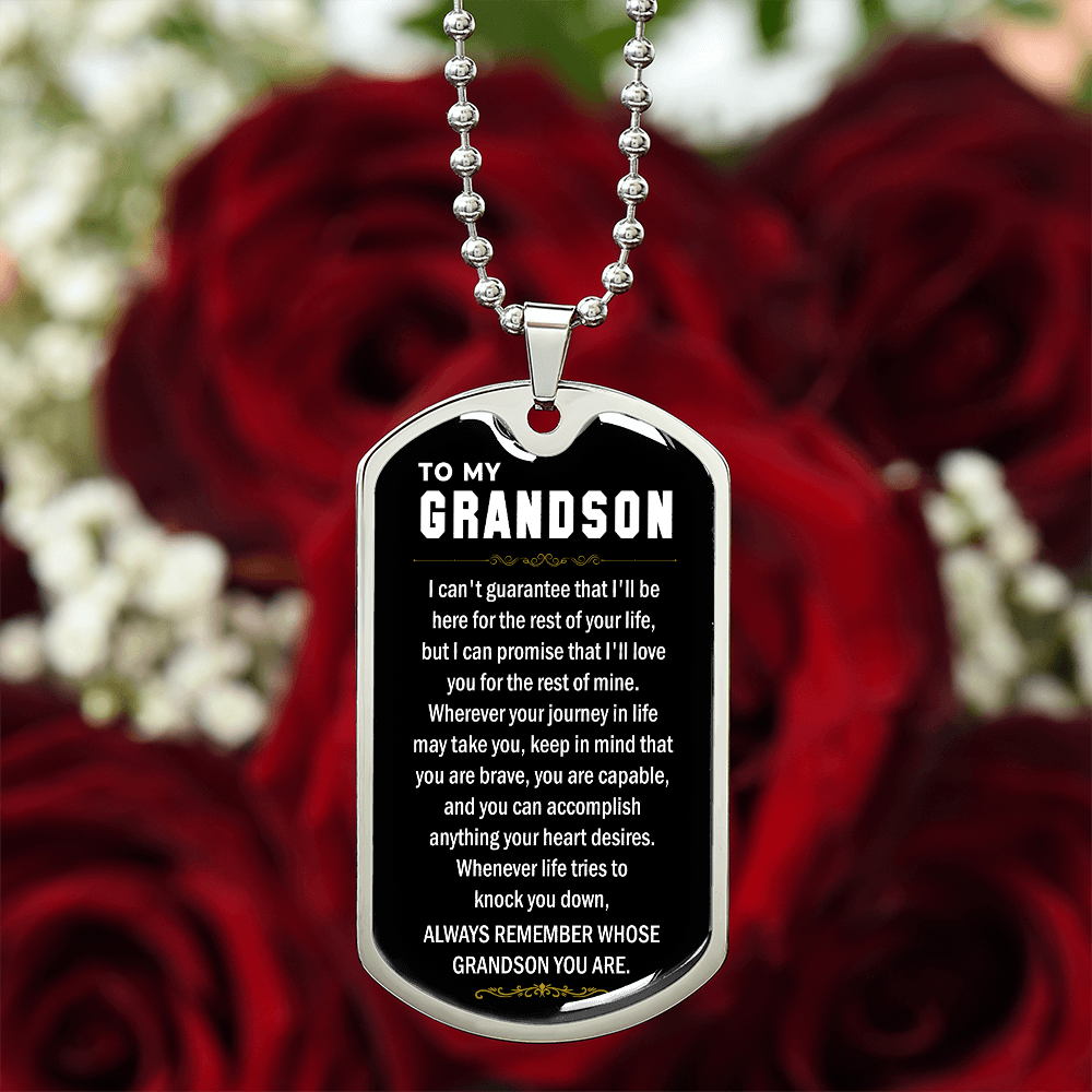 to my grandson dog tag 1
