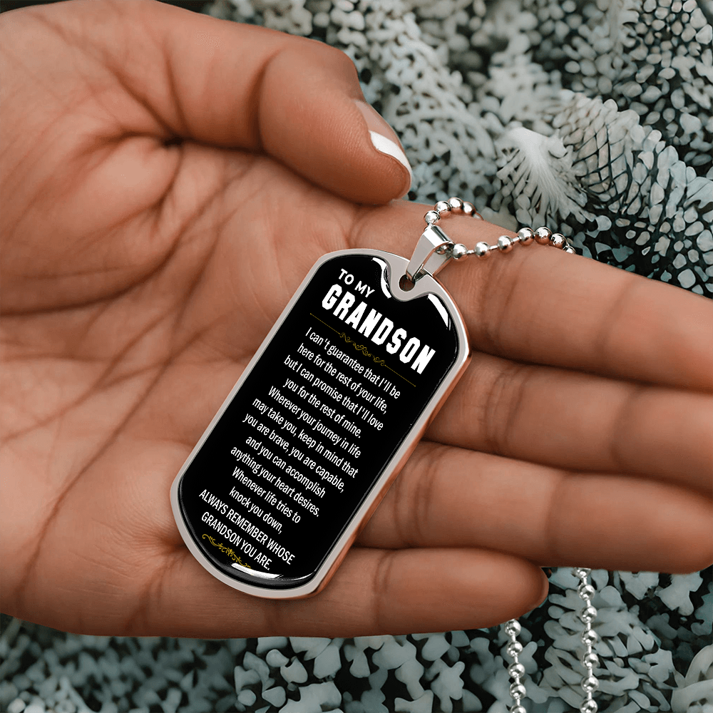 to my grandson dog tag 1