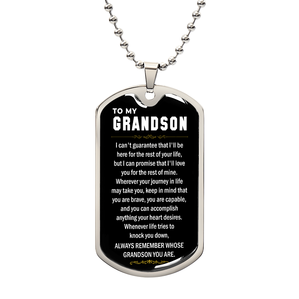 to my grandson dog tag 1