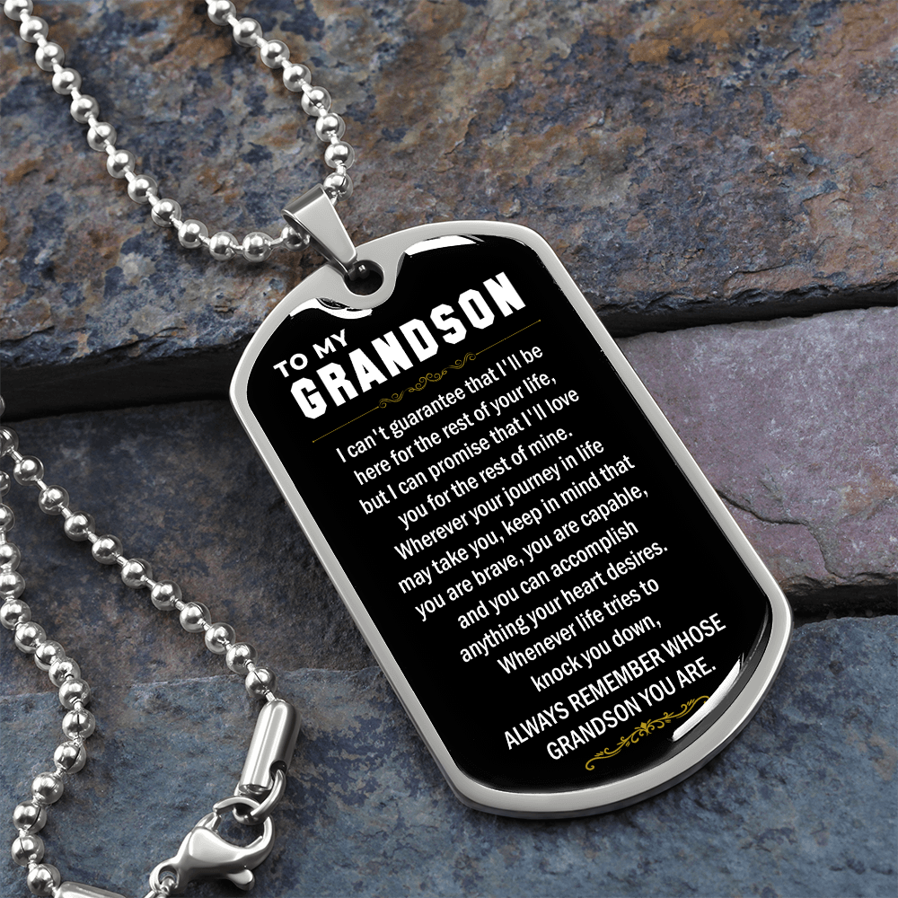to my grandson dog tag 1