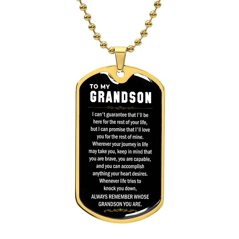 to my grandson dog tag 1