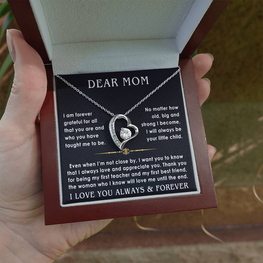 Dear Mom - From Son - Forever Love Gift black