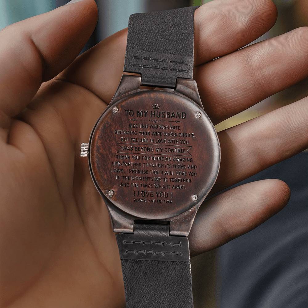 to my husband wood watch chuan 2