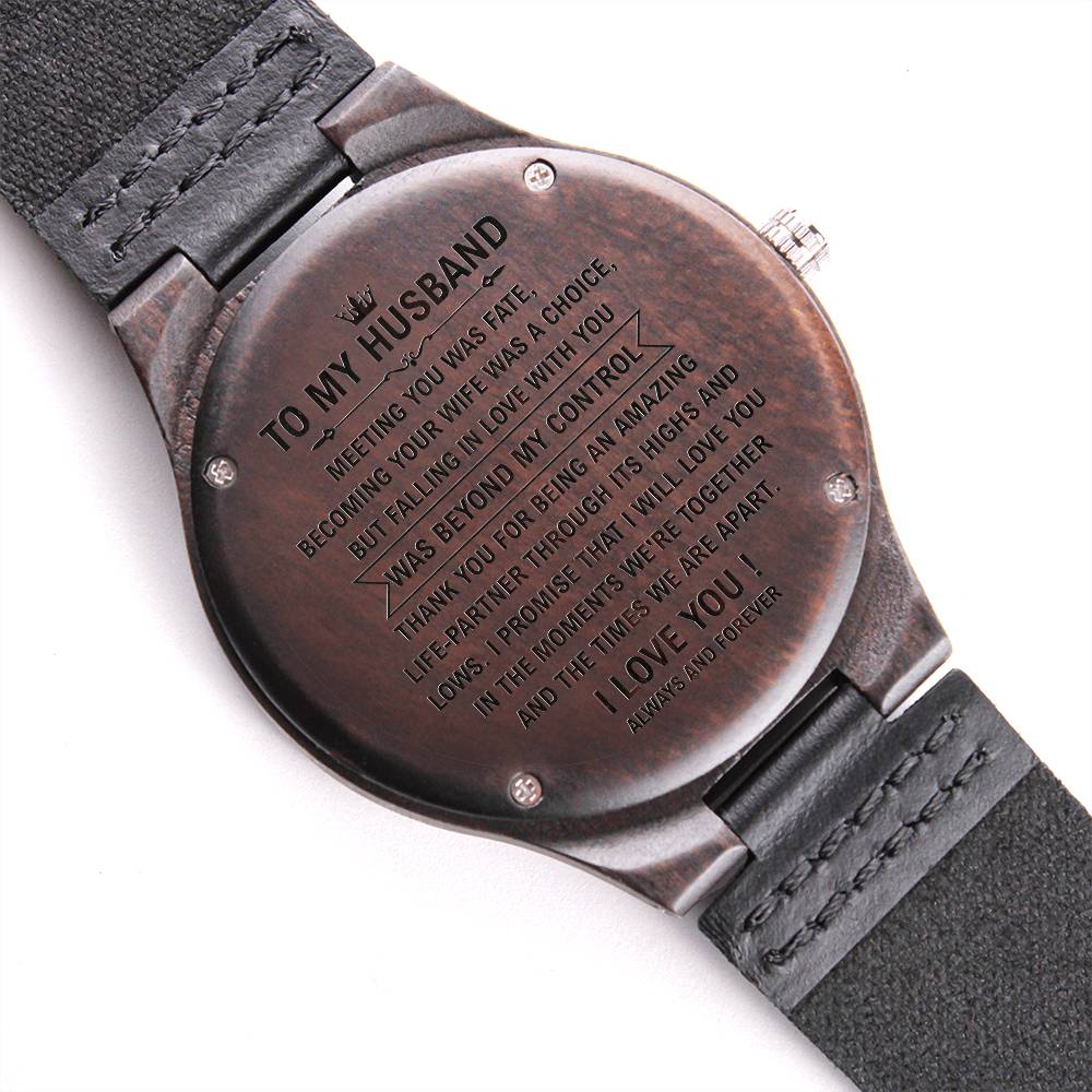 to my husband wood watch chuan 2