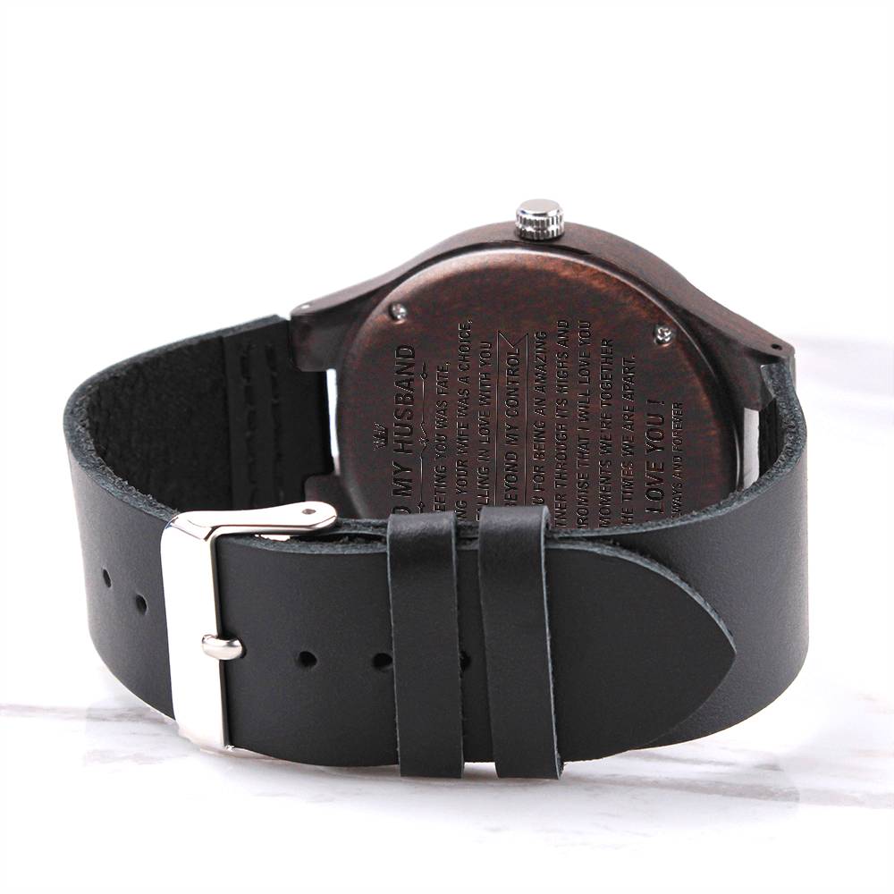 to my husband wood watch chuan 2