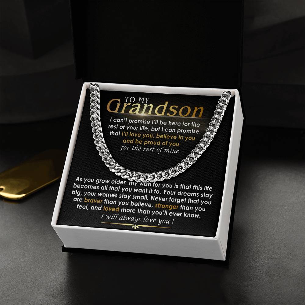to my grandson necklace