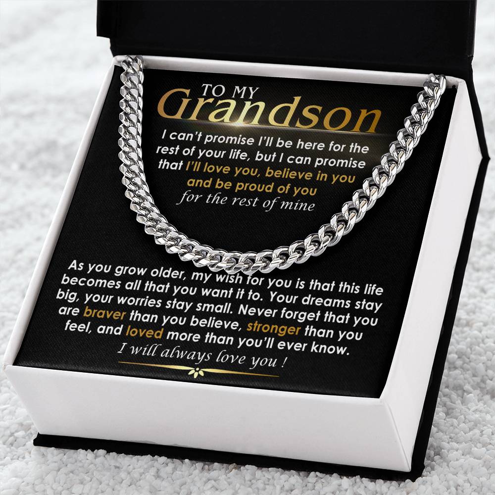 to my grandson necklace