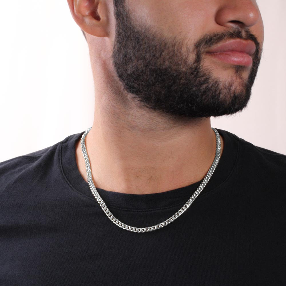to my husband cuban link chain black