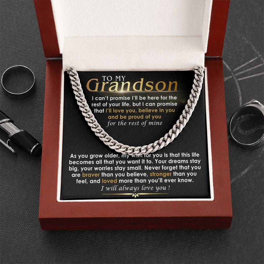 to my grandson necklace