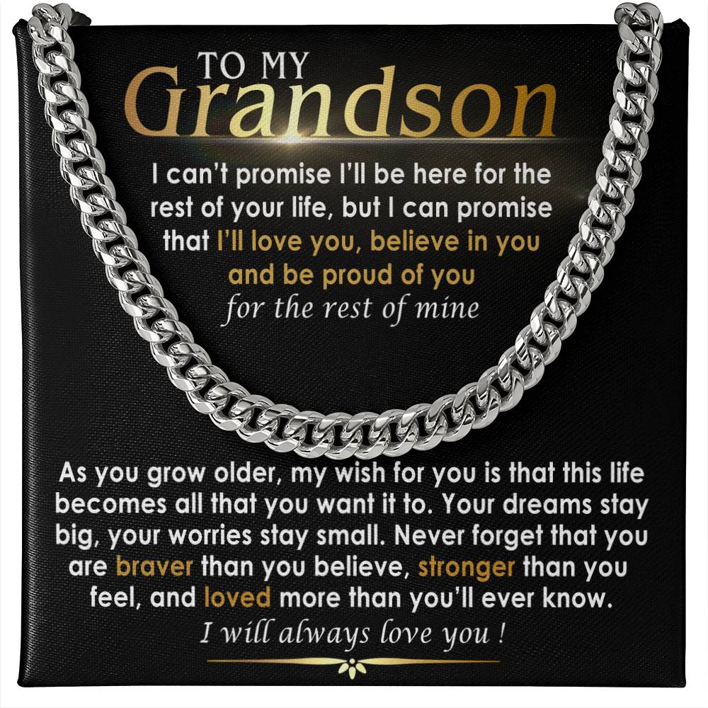 to my grandson necklace