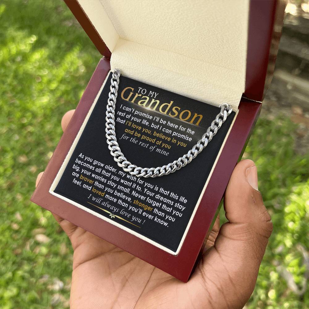 to my grandson necklace