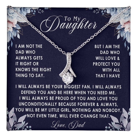 to my daughter nekclace alluring blue