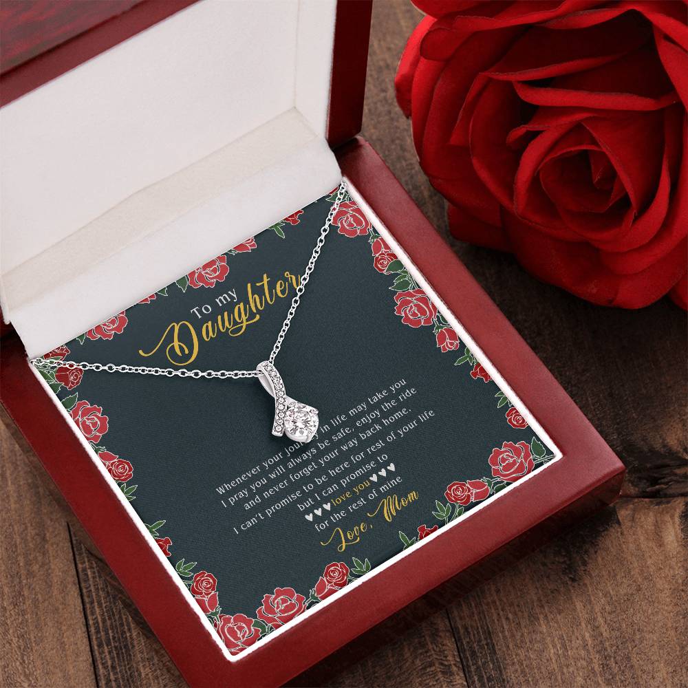 to my daughter necklace alluring luxury box
