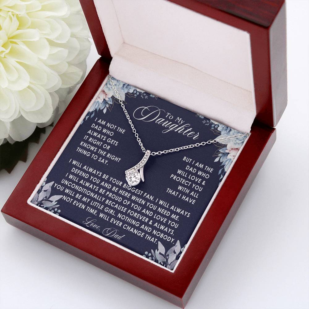 to my daughter nekclace alluring blue