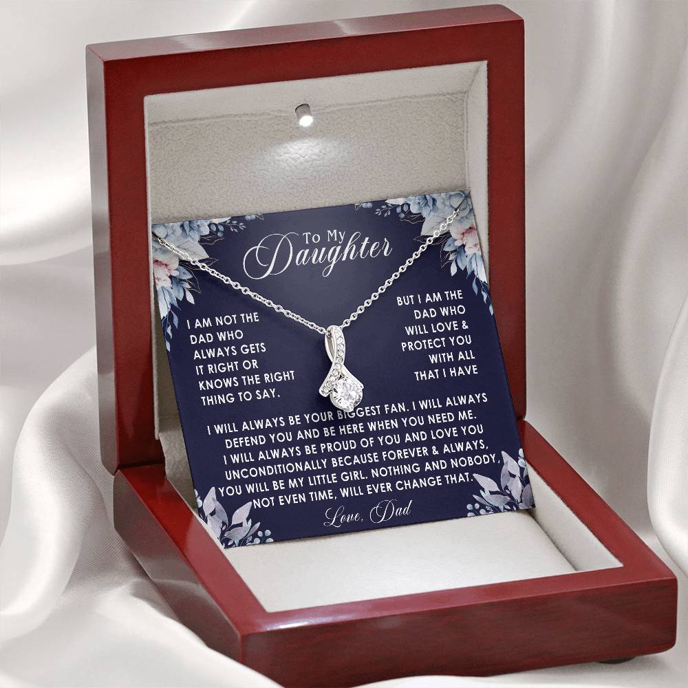 to my daughter nekclace alluring blue