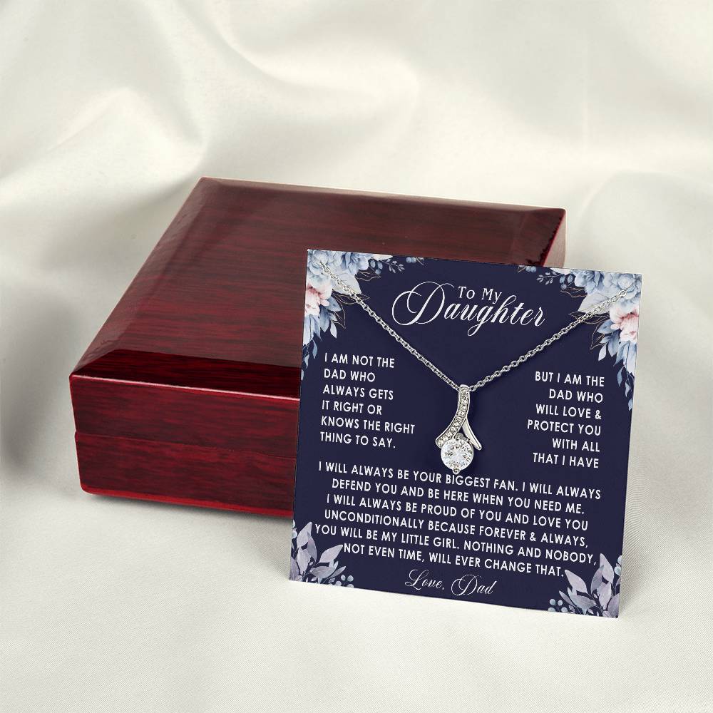 to my daughter nekclace alluring blue