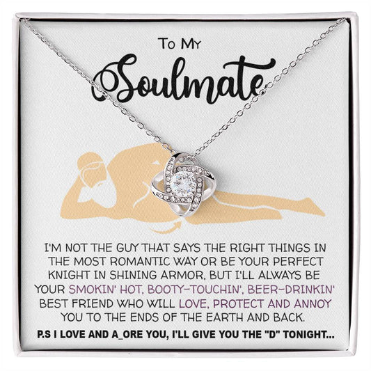 Necklace To my Soulmate necklace for Women Gifts from Boyfriend Funny Gifts For Girlfriend Best Birthday Gift Ideas For Wife