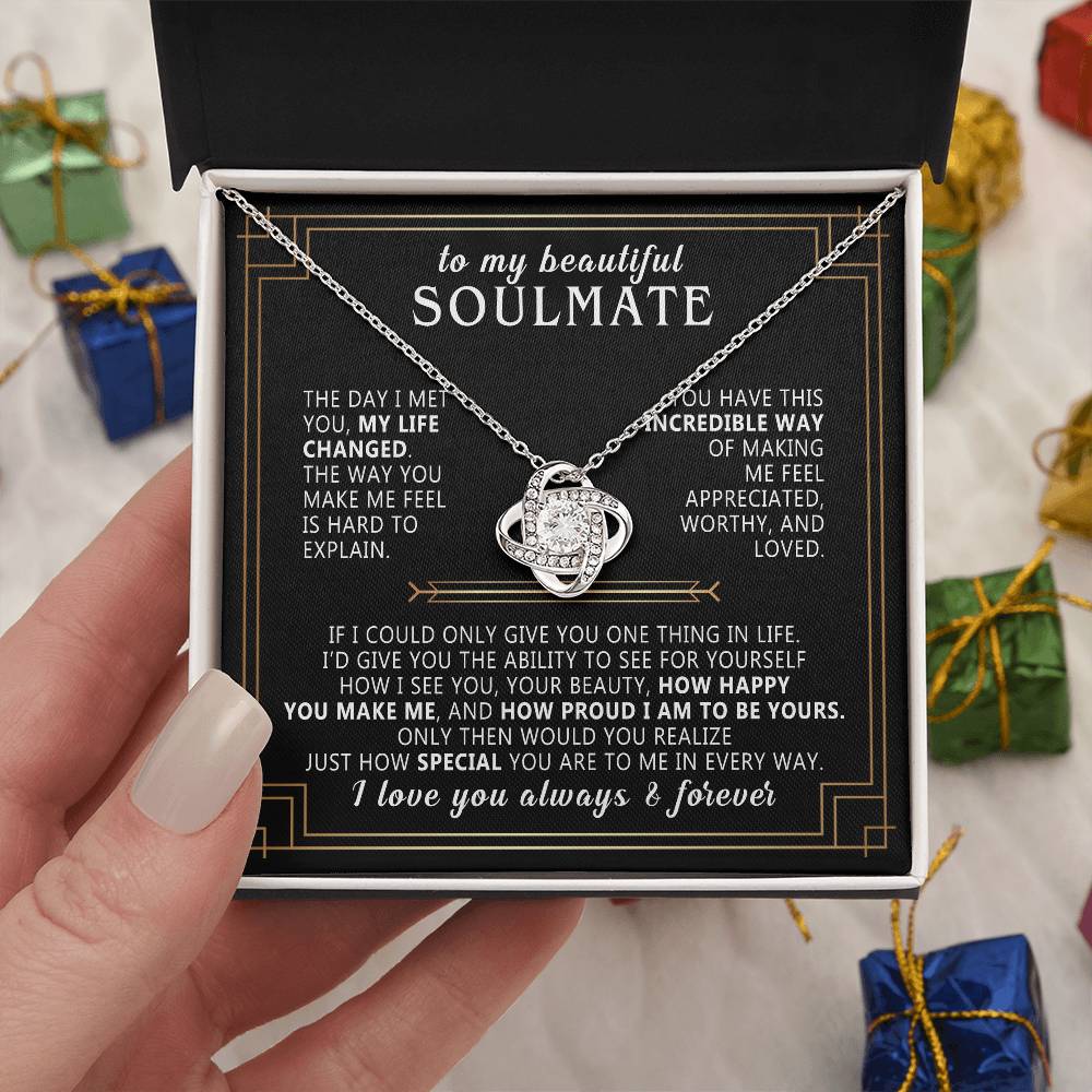 to my soulmate necklace from husband