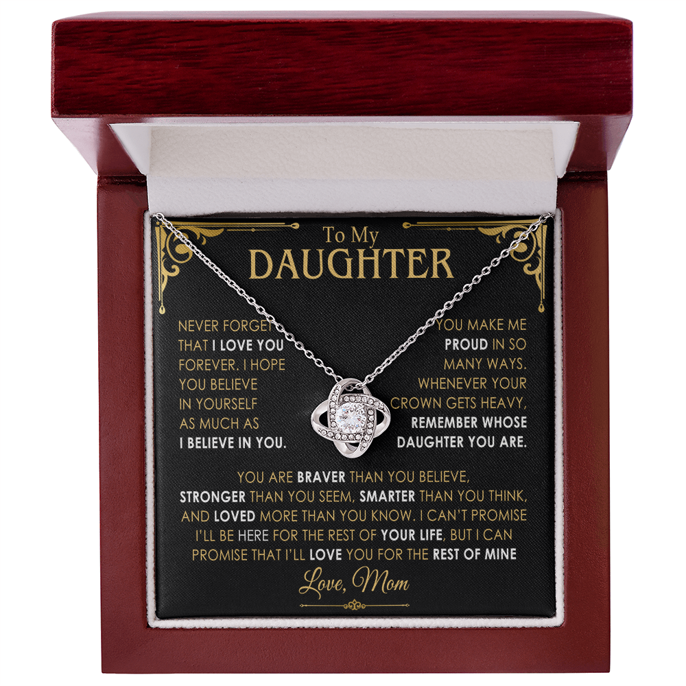 daughter luxury love knot