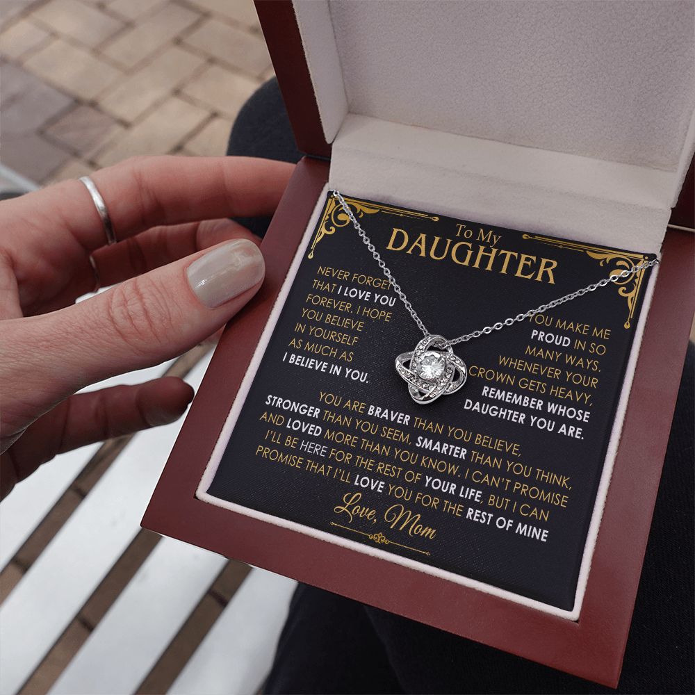 daughter luxury love knot