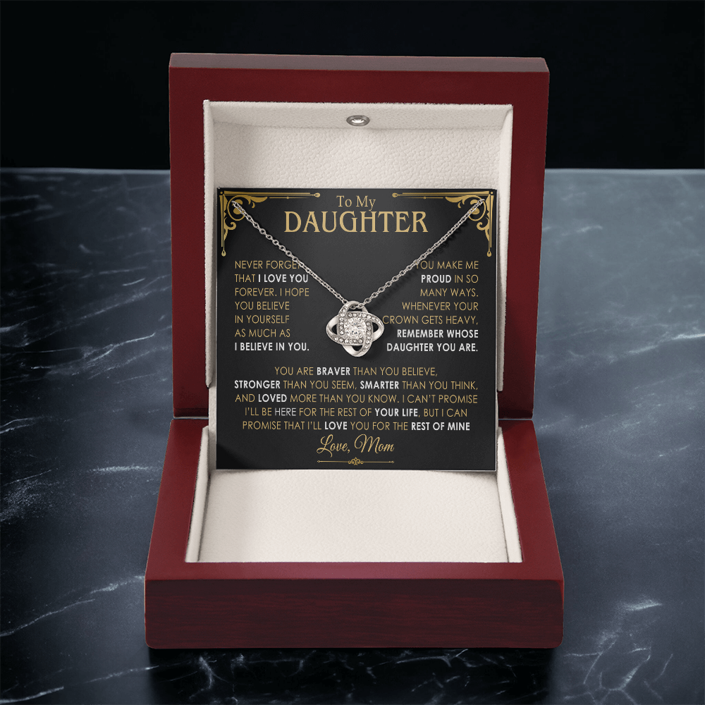 daughter luxury love knot