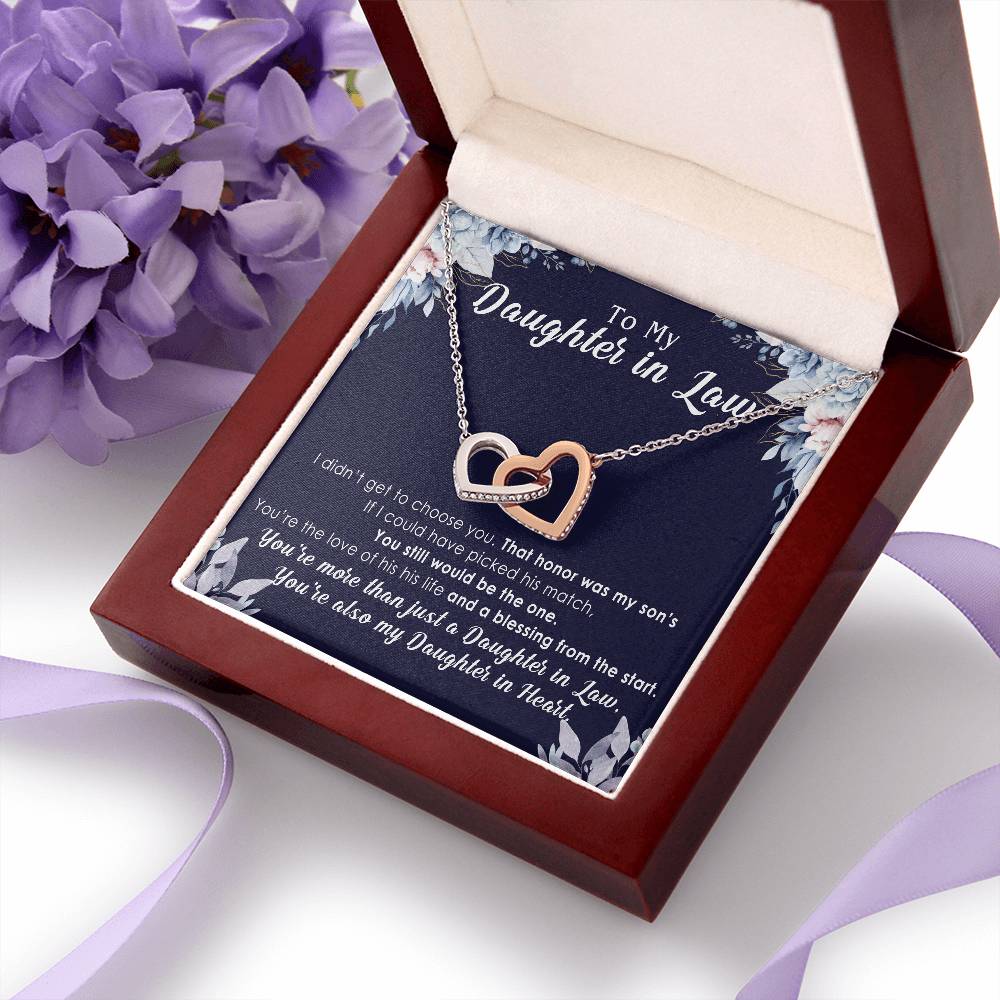 to my daughter in law necklace from mom interlocking
