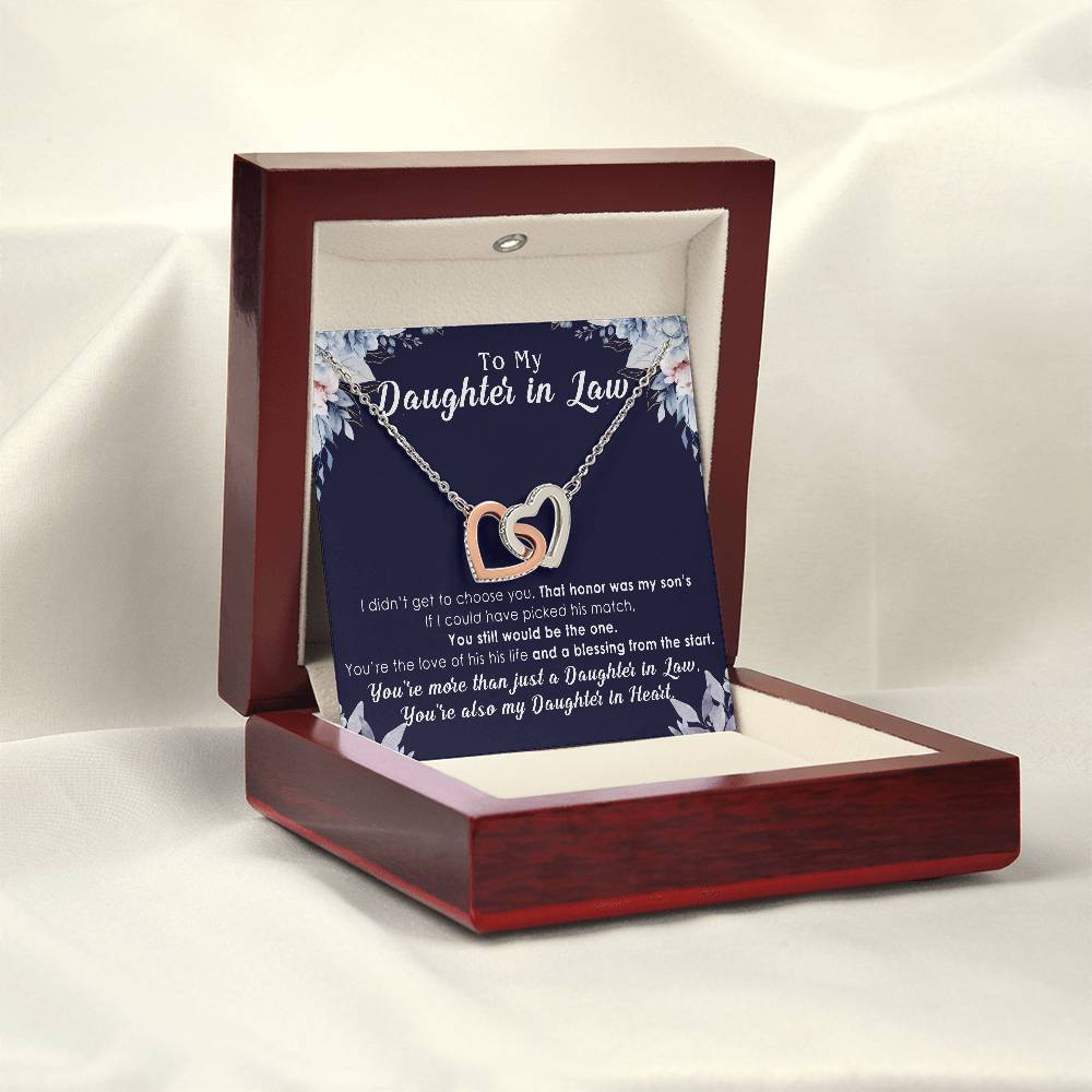 to my daughter in law necklace from mom interlocking