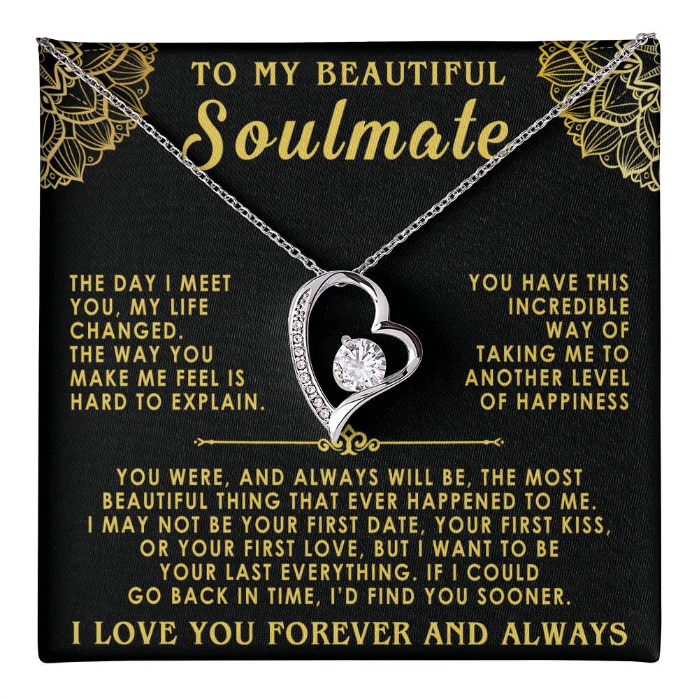 to my beautiful soulmate