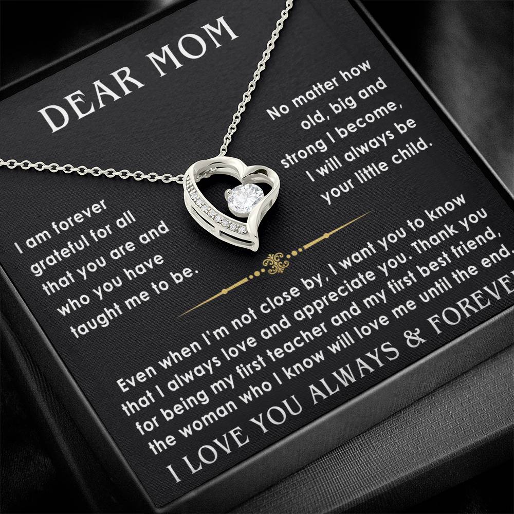 Dear Mom - From Son - Forever Love Gift black