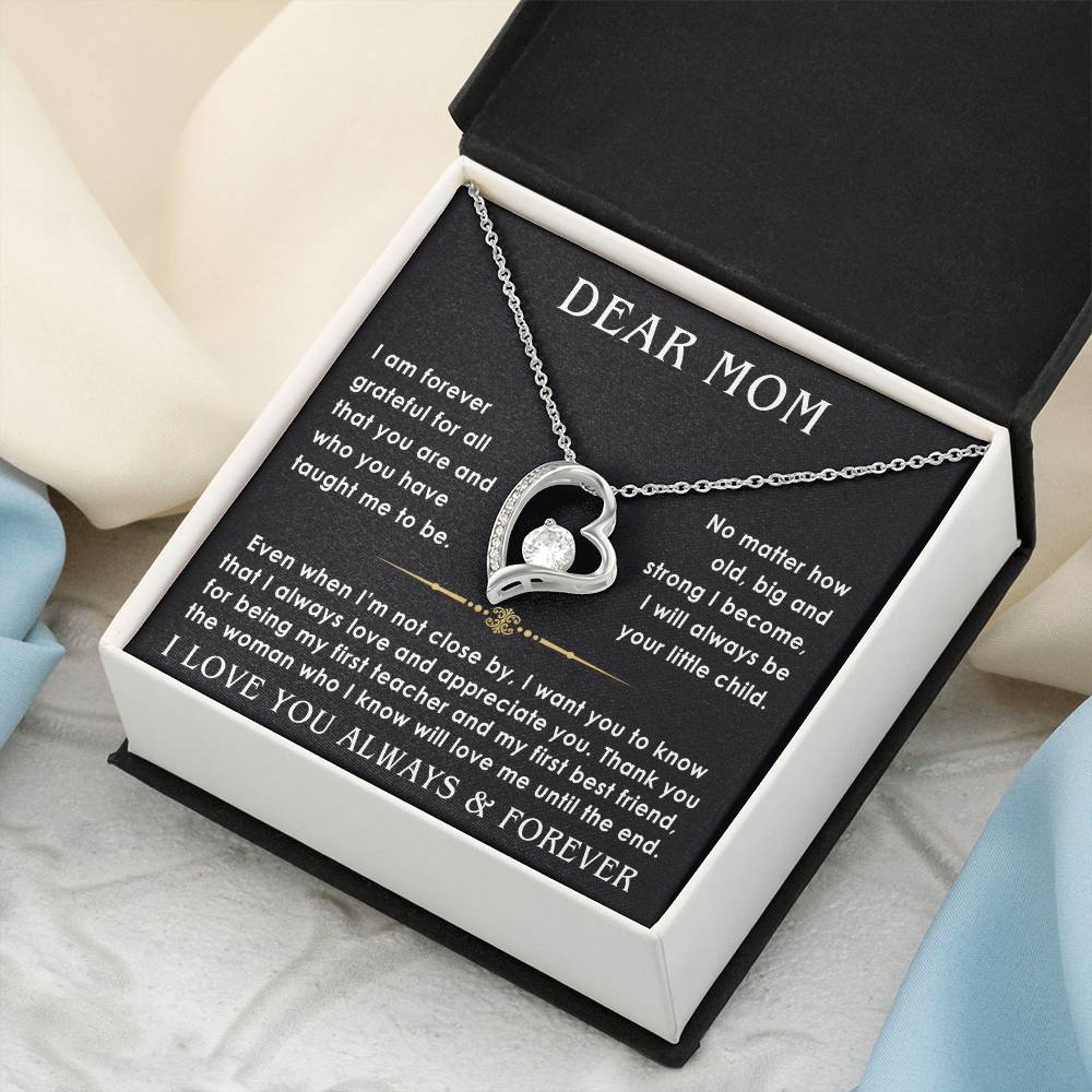Dear Mom - From Son - Forever Love Gift black