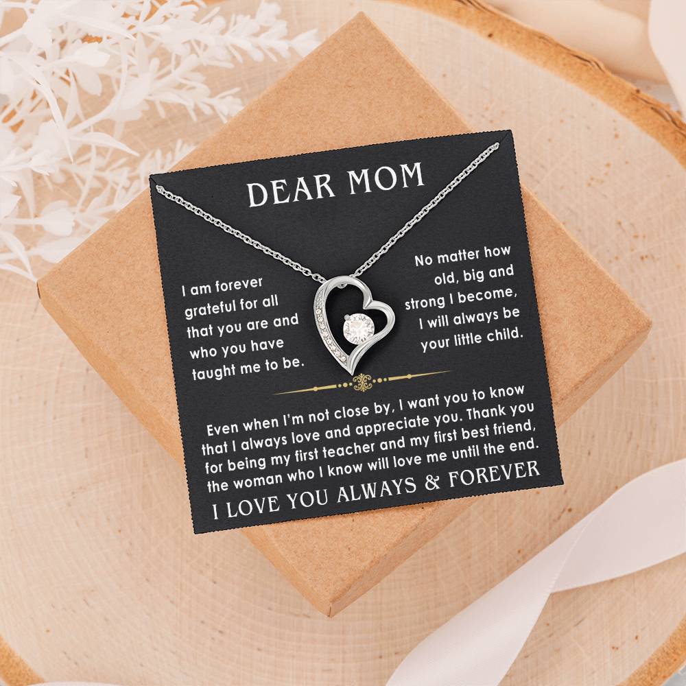 Dear Mom - From Son - Forever Love Gift black