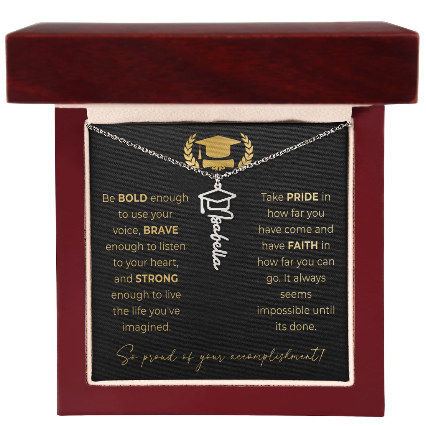 grad necklace