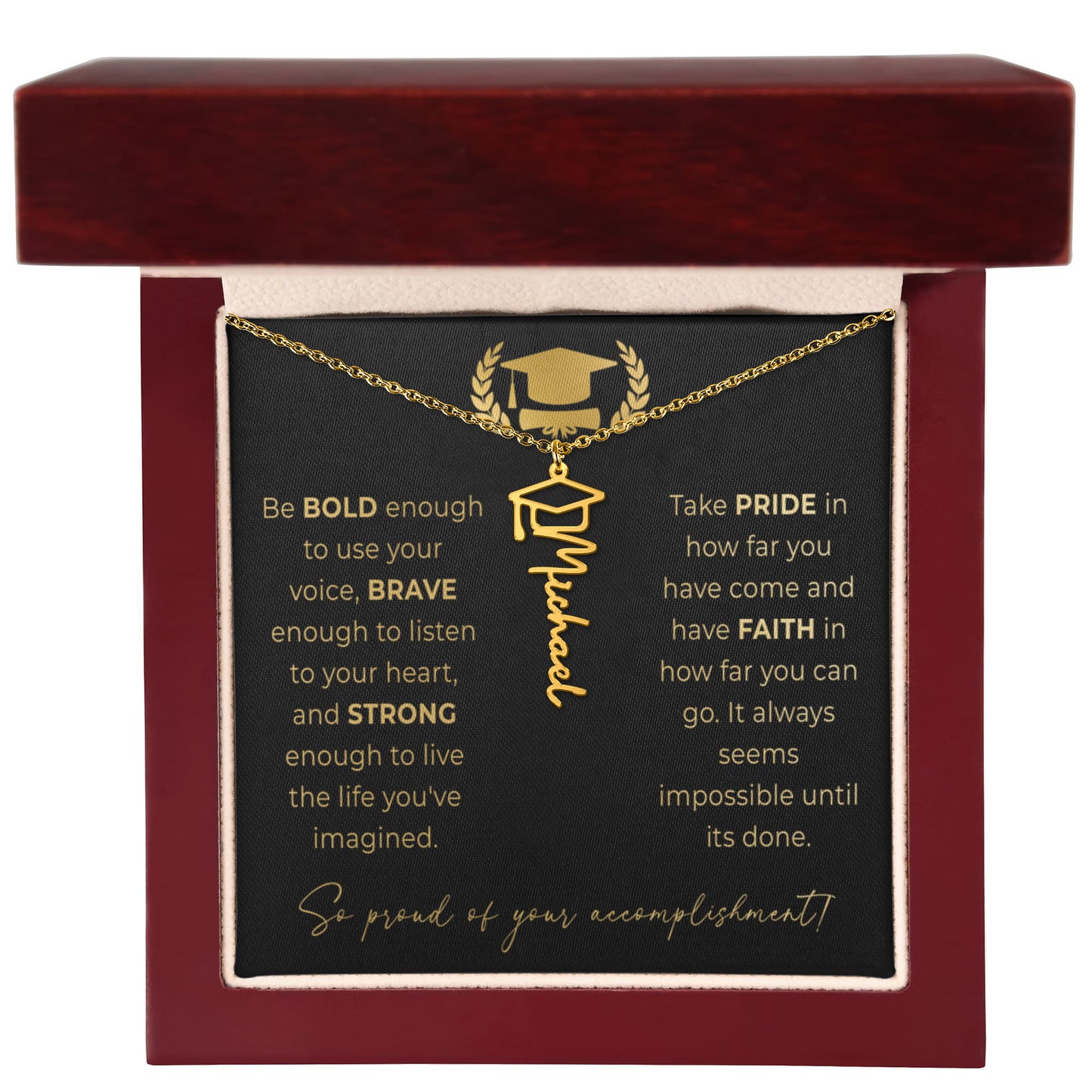 grad necklace